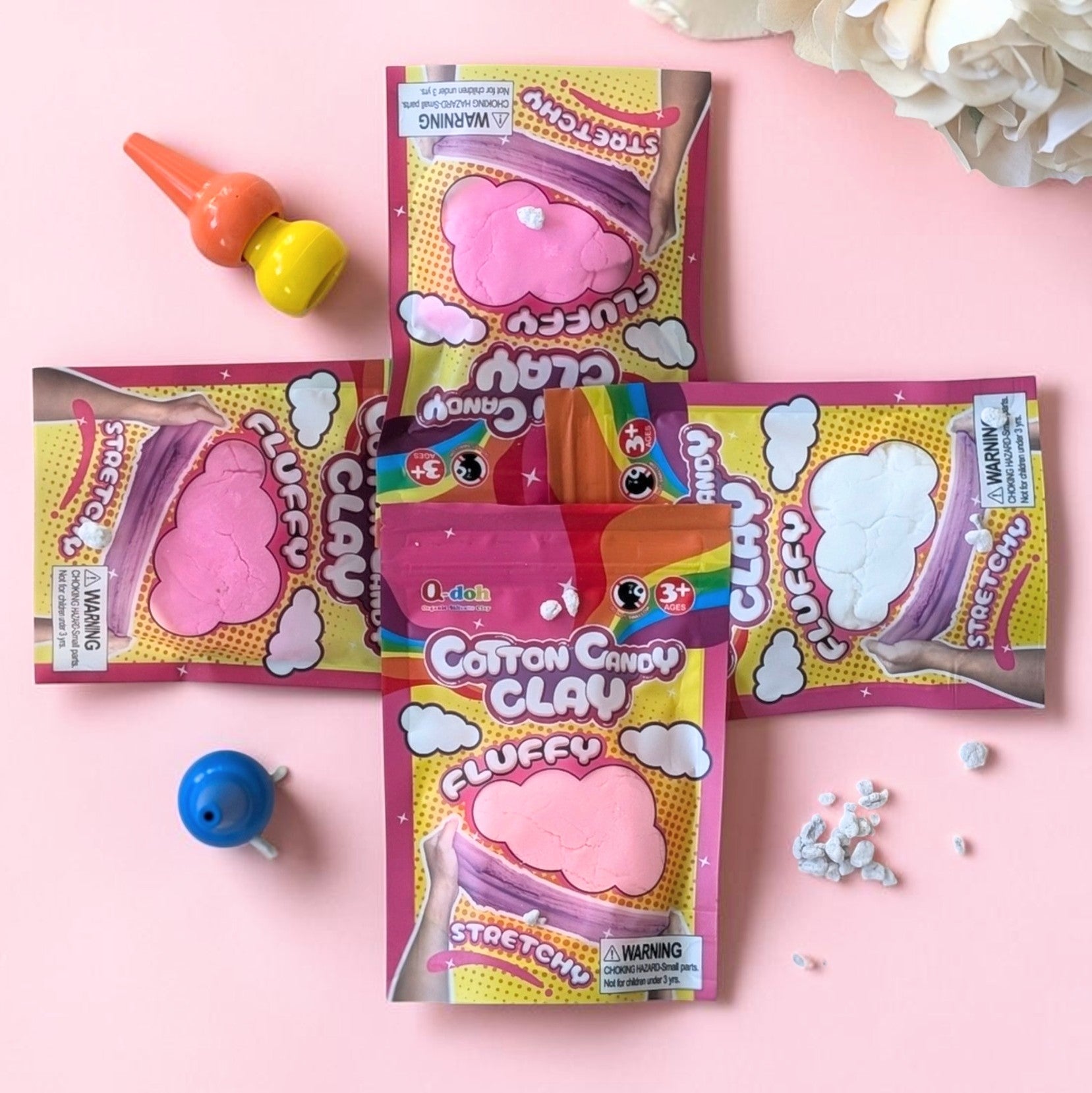 Q-doh Cotton Candy Clay