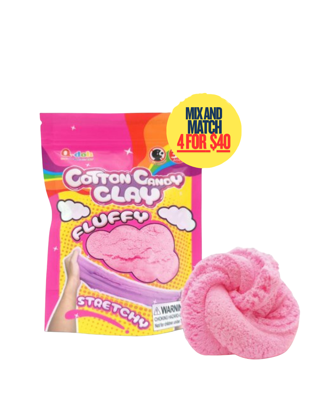 Q-doh Cotton Candy Clay