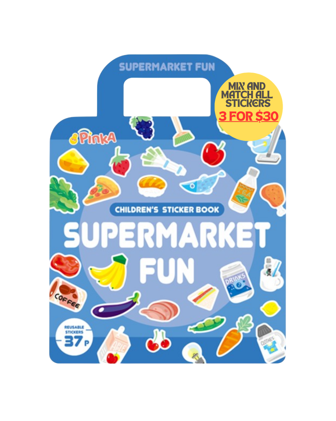 PinkA Reusable Non-Toxic Jelly Sticker Book