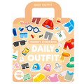 PinkA Reusable Educational Jelly Sticker Book - Daily Outfit