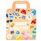 PinkA Reusable Educational Jelly Sticker Book - Daily Outfit