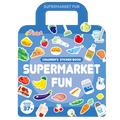 PinkA Reusable Educational Jelly Sticker Book - Supermarket Fun