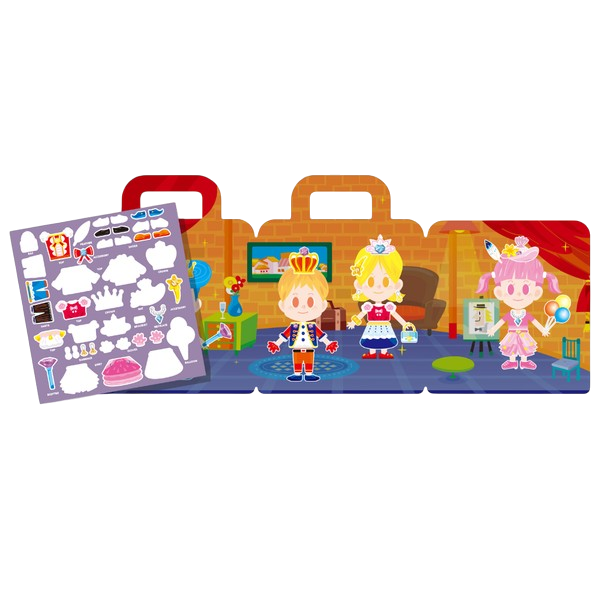 PinkA Reusable Educational Jelly Sticker Book - Party Dress-Up