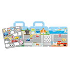 PinkA Reusable Educational Jelly Sticker Book - City and Vehicles