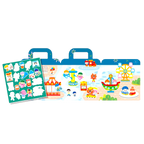 PinkA Reusable Educational Jelly Sticker Book - Amusement Park