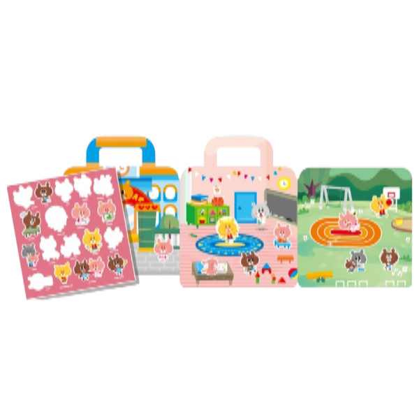 PinkA Reusable Educational Jelly Sticker Book - My Little Feelings