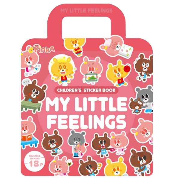 PinkA Reusable Educational Jelly Sticker Book - My Little Feelings