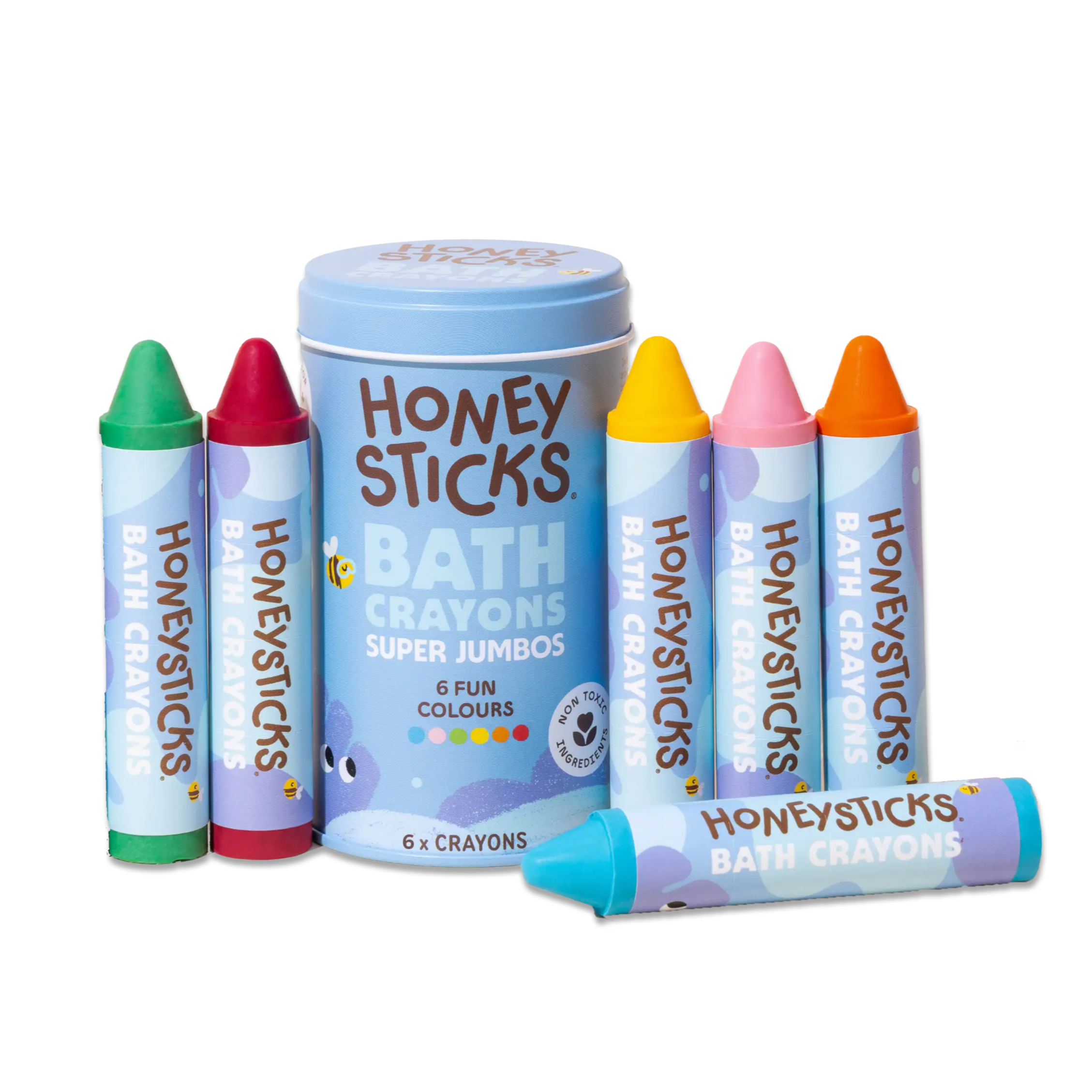 Honeysticks Bath Crayons Super Jumbos 6pk