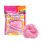 Q-doh Cotton Candy Clay - Fluffy Scented Bubble Gum Pink