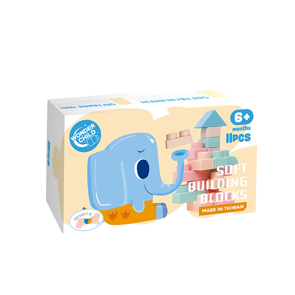 Wonder Child - Non-Toxic, Easy to Clean Soft Block 11 Pieces