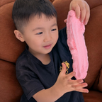 Q-doh Cotton Candy Clay - Fluffy Scented Bubble Gum Pink