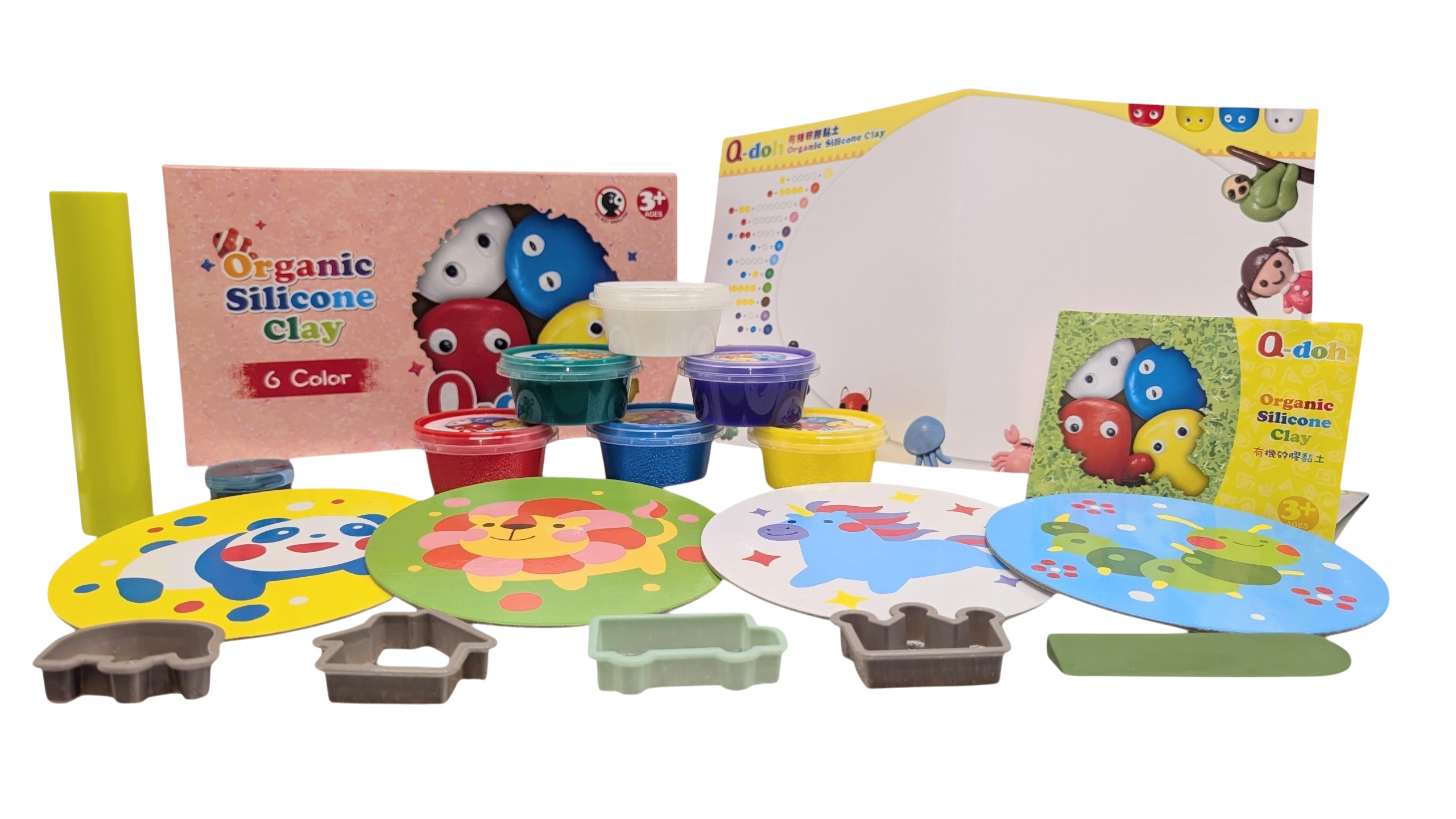 Q-doh 6 Colours Silicone Clay Set – Safe, Mess-Free & Long-Lasting