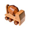 Kienvy Solid Wood Construction Vehicle - Mini Concrete Mixer