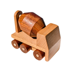 Kienvy Solid Wood Construction Vehicle - Mini Concrete Mixer