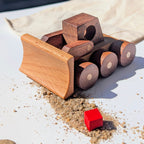 Kienvy Solid Wood Construction Vehicle - Mini Buildozer