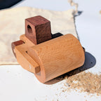 Kienvy Solid Wood Construction Vehicle - Mini Road Roller