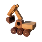 Kienvy Solid Wood Construction Vehicle - Mini Excavator