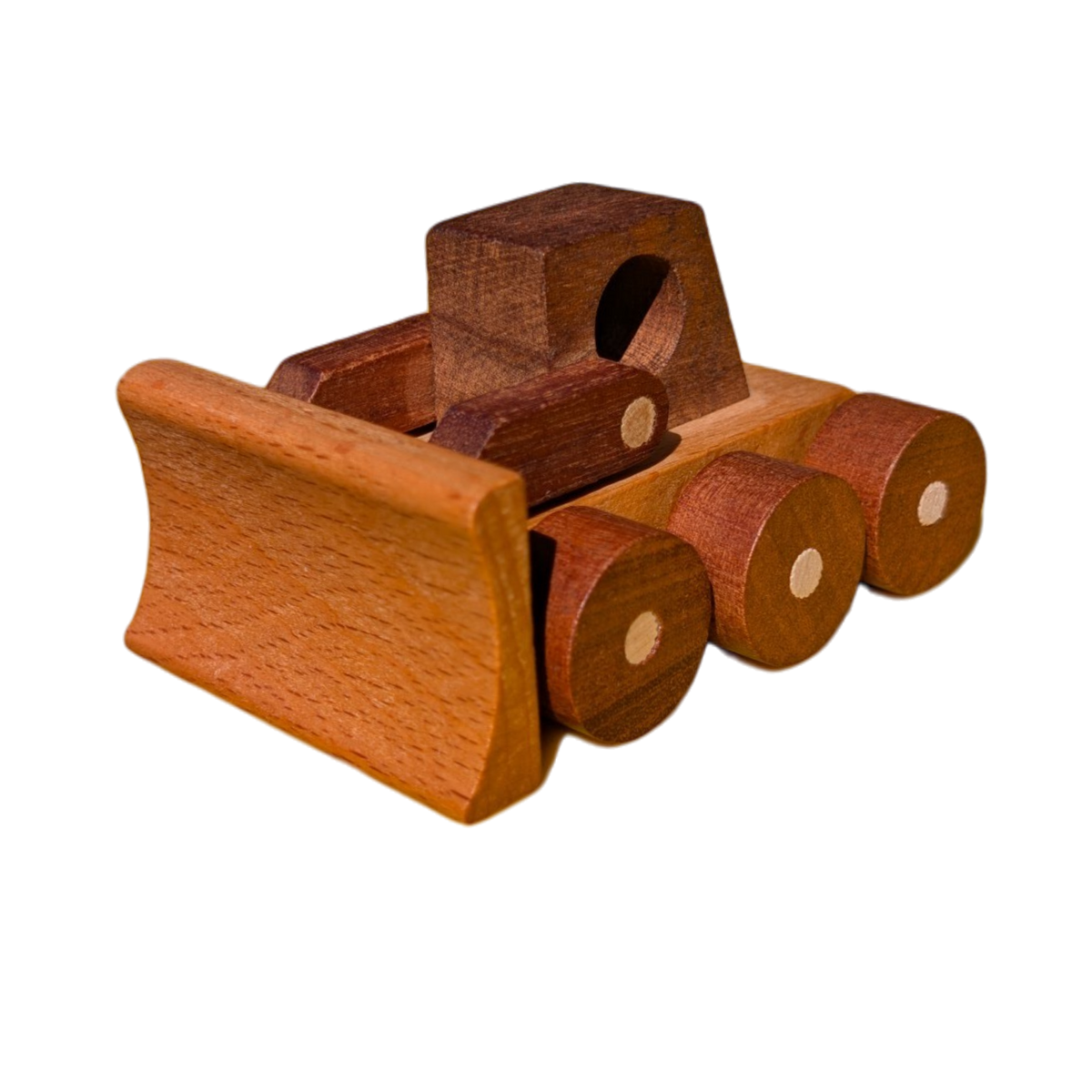 Kienvy Solid Wood Construction Vehicle - Mini Buildozer