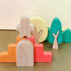 Montessori-inspired Creative Wooden Building Blocks