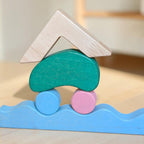 Montessori-inspired Creative Wooden Building Blocks