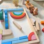 Montessori-inspired Creative Wooden Building Blocks