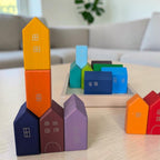 Linden Rainbow Village Building Blocks