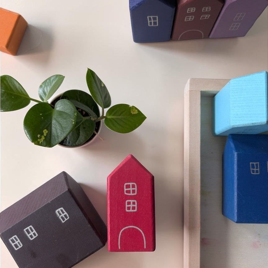 Linden Rainbow Village Building Blocks