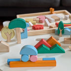 Montessori-inspired Creative Wooden Building Blocks
