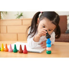 Aozora Baby Color Crayons - 6 Basic Assort Colours - Non-Toxic & Easy Grip