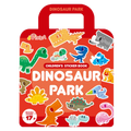 PinkA Reusable Educational Jelly Sticker Book - Dinosaur Park
