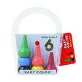 Aozora Baby Color Crayons - 6 Basic Assort Colours