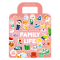 PinkA Reusable Educational Jelly Sticker Book - Family Life