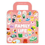 PinkA Reusable Educational Jelly Sticker Book - Family Life