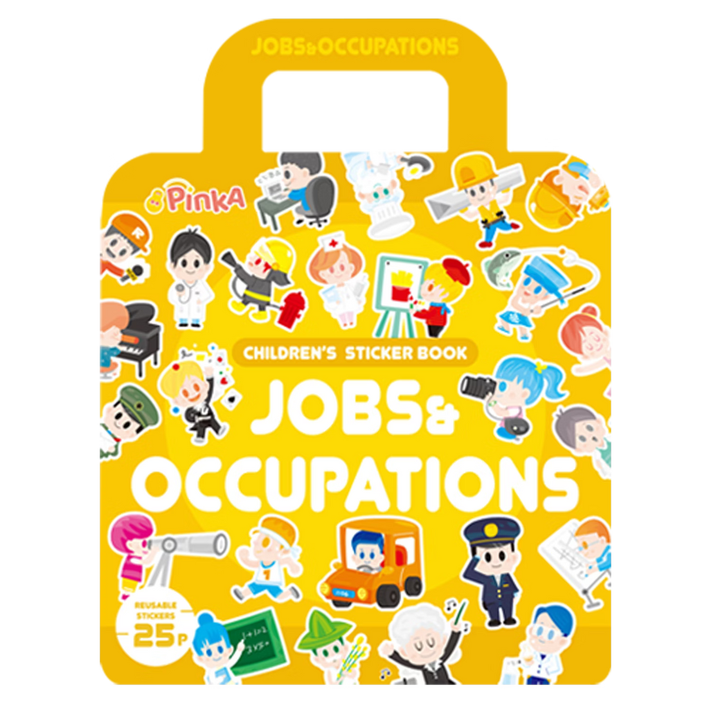PinkA Reusable Educational Jelly Sticker Book - Jobs And Occupations