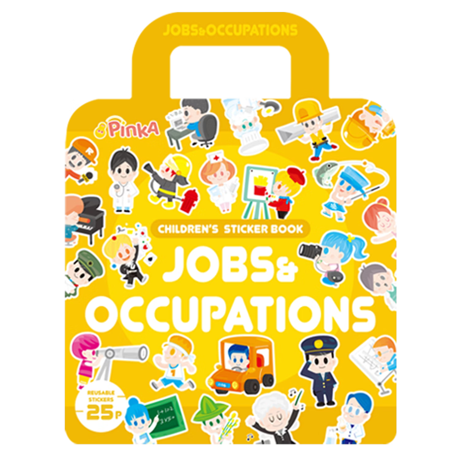 PinkA Reusable Educational Jelly Sticker Book - Jobs And Occupations