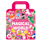 PinkA Reusable Educational Jelly Sticker Book - Magical World
