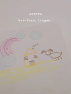 Aozora Baby Color Crayons - 6 Basic Assort Colours - Non-Toxic & Easy Grip