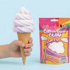 Q-doh Cotton Candy Clay - Fluffy Scented Bubble Gum Pink