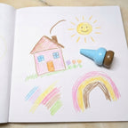 Aozora Baby Color Crayons - 6 Basic Assort Colours - Non-Toxic & Easy Grip