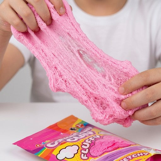 Q-doh Cotton Candy Clay - Fluffy Scented Bubble Gum Pink