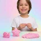 Q-doh Cotton Candy Clay - Fluffy Scented Bubble Gum Pink