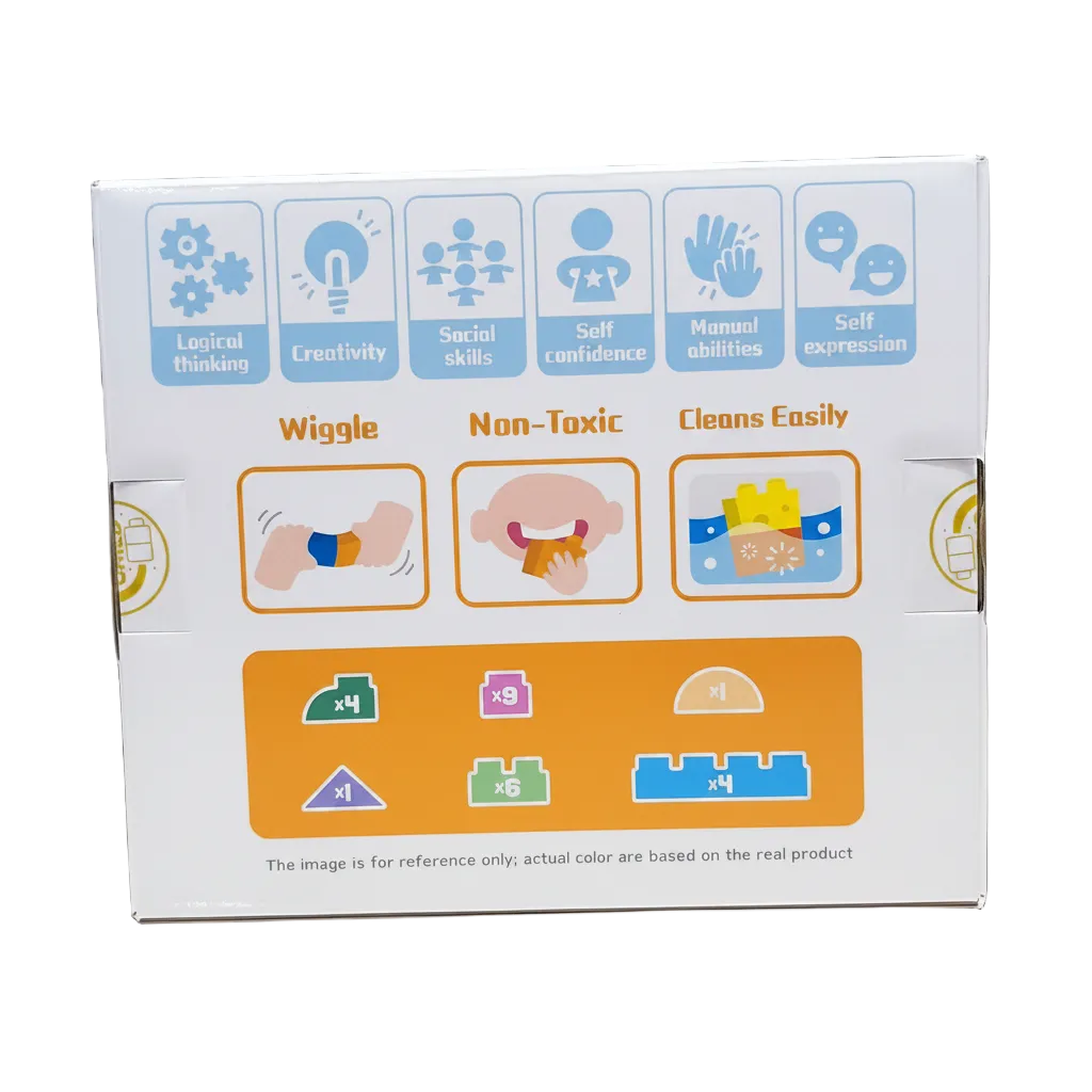 Wonder Child - Non-Toxic, Easy to Clean Soft Block 25 pieces