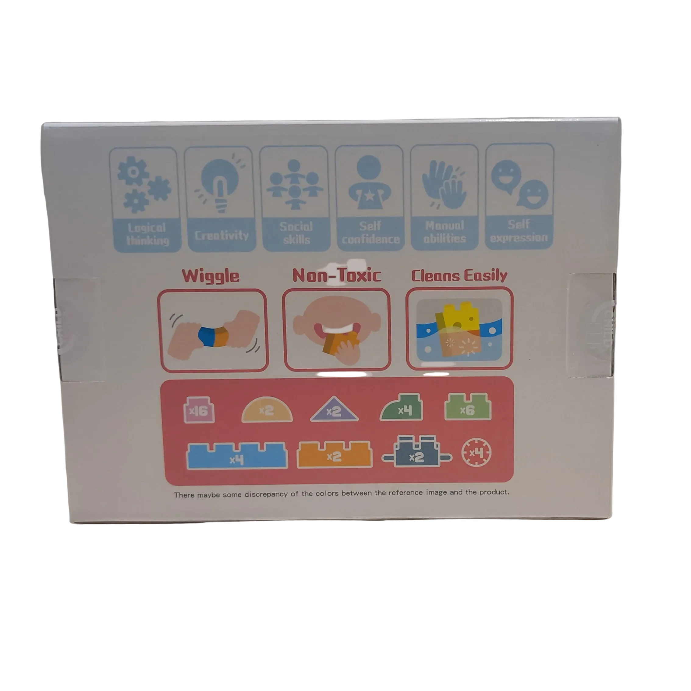 Wonder Child - Non-Toxic, Easy to Clean Soft Block 42 pieces